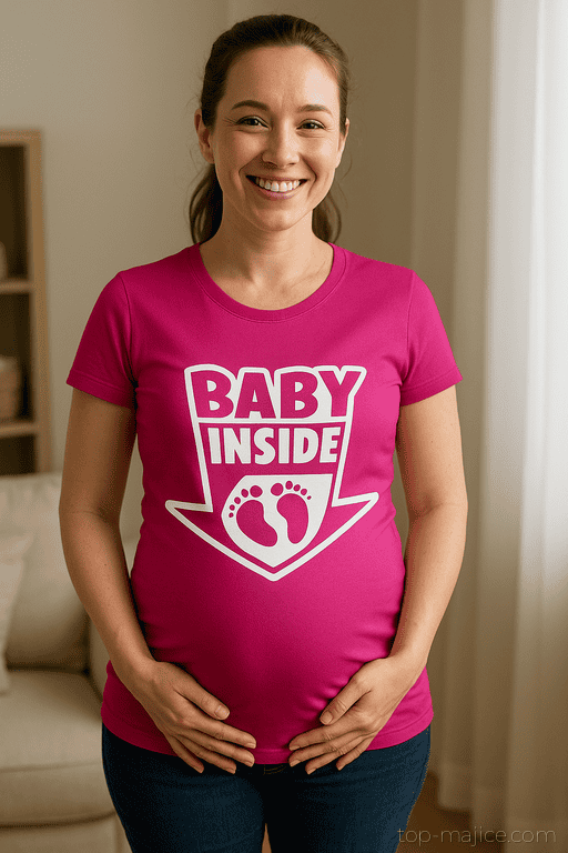 Majica za nosečnice BABY INSIDE nogice