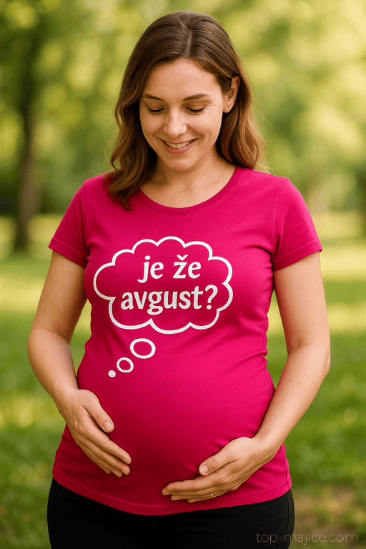 Majica za nosečnice je že (mesec po želji)