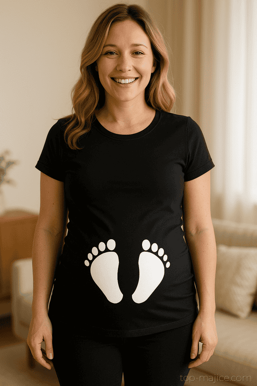Majica za nosečnice Nogice