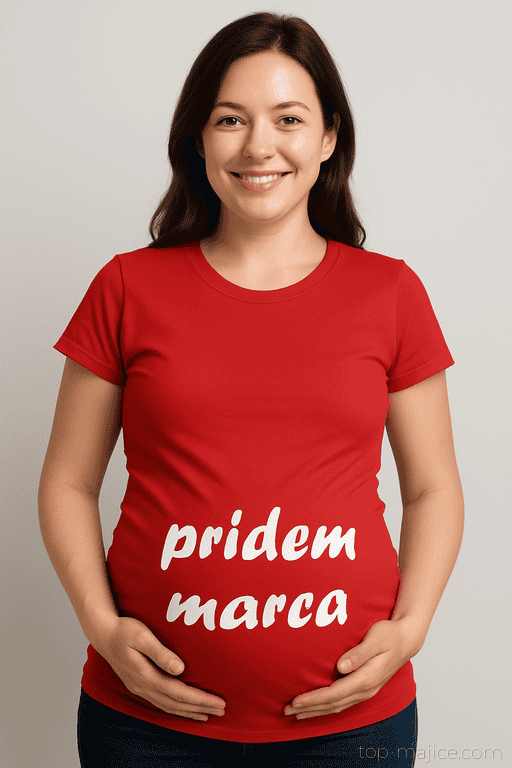 Majica za nosečnice pridem marca
