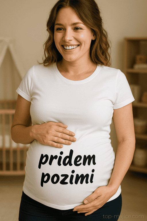 Majica za nosečnice pridem pozimi
