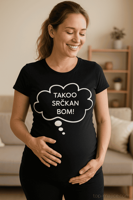 Majica za nosečnice TAKOO SRČKAN BOM!
