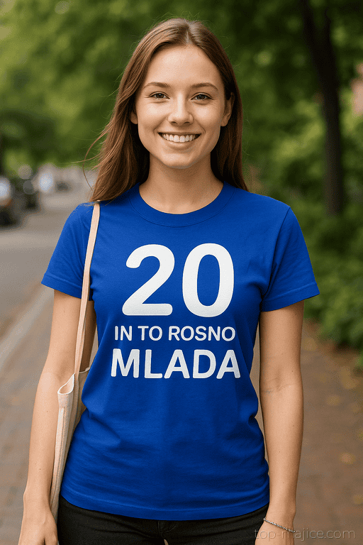 Smešna majica 20 in to rosno mlada