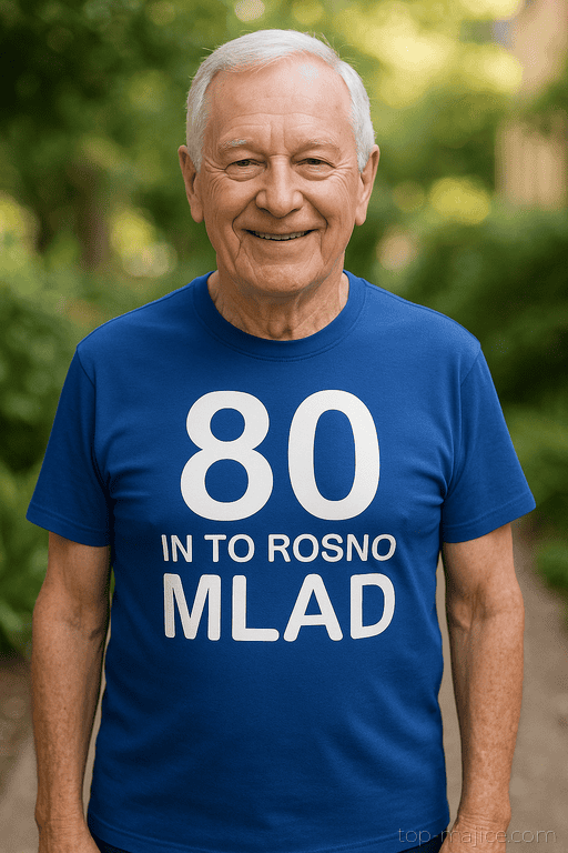 Smešna majica 80 in to rosno mlad