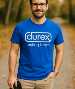 Smešna majica durex testing team
