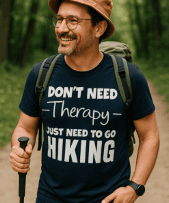 Smešna majica Hiking Therapy