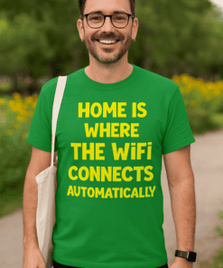 Smešna majica Home WiFi
