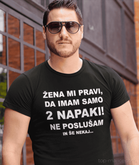 Smešna majica imam dve napaki