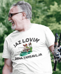 Smešna majica jaz lovim – ribič