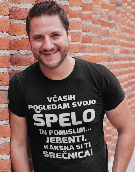 Smešna majica jebenti sem srečnica