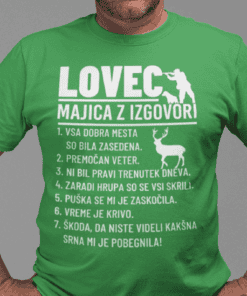 Smešna majica lovec izgovori