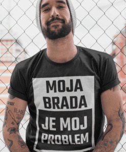 Smešna majica moja brada je moj problem