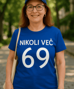 Smešna majica Nikoli več 69