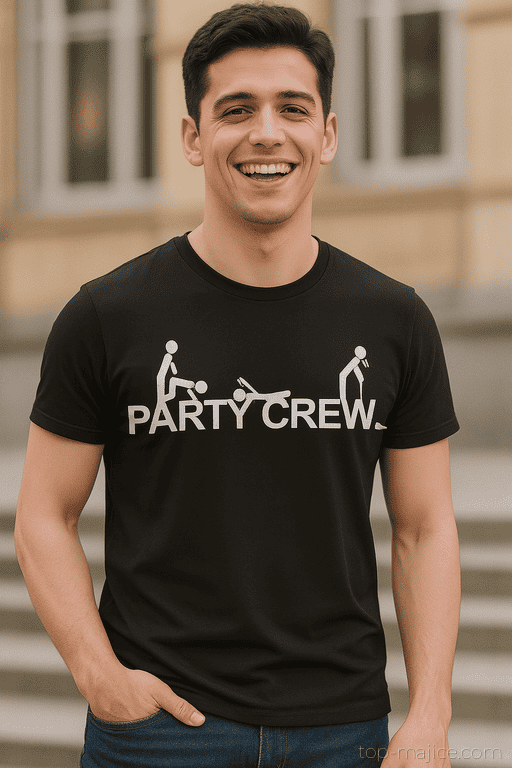 Smešna majica party crew
