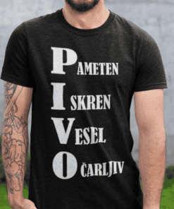 Smešna majica PIVO inicialke
