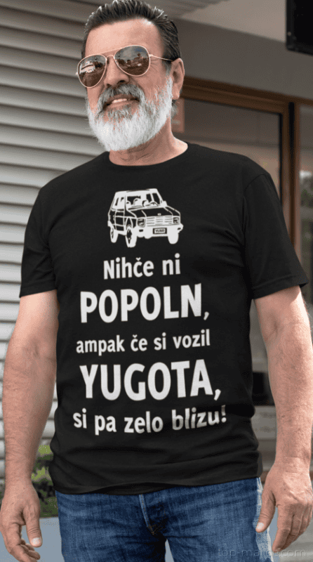 Smešna majica popoln ker sem vozil (znamka avta po želji)