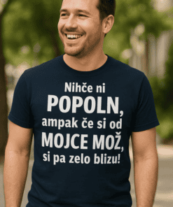 Smešna majica popoln mož (ime žene po želji)