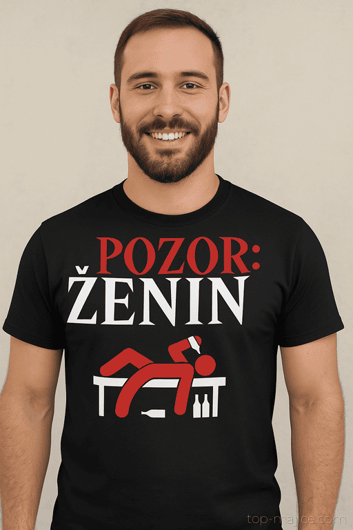 Smešna majica POZOR: ŽENIN