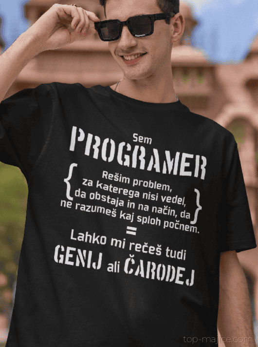 Smešna majica Sem programer