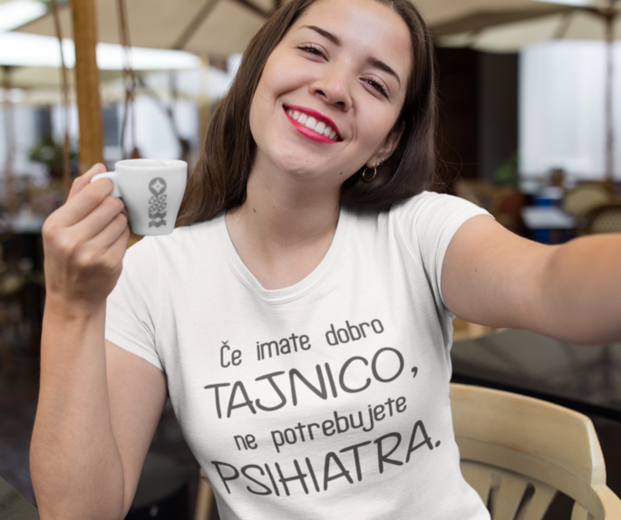 Smešna majica tajnica psihiater