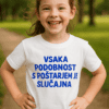 Smešna otroška majica: VSAKA PODOBNOST S POŠTARJEM JE SLUČAJNA