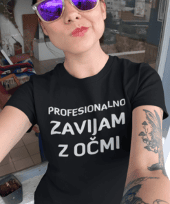 Smešna majica zavijam z očmi