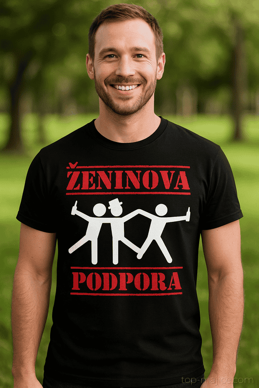 Smešna majica Ženinova podpora