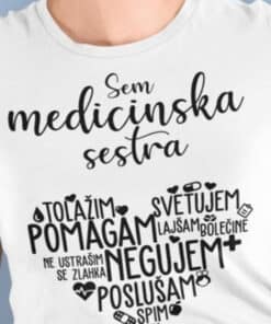 Majica medicinska sestra – srček