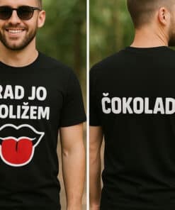 Smešna majica RAD JO POLIŽEM