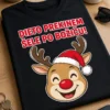 Božična majica z napisom Dieto prekinem šele po božiču! in prikupnim jelenčkom