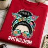 Majica z napisom #PITBULLMOM za lastnico pitbula