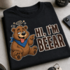 Majica z napisom HI, I'M BEEAR in risanim opitim medvedom