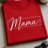 Majica za mamo z napisom Mama v elegantnem minimalističnem slogu s srčkom